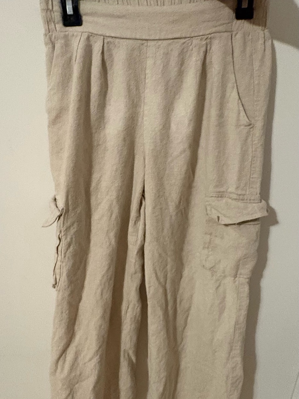 Forever 21 Light Tan Cargo Jogger Pants